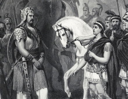 Porus surrenders to Alexander the Great, from History of the World, by Evert A. Duyckinck, 1870. Look and Learn/Bridgeman Images.