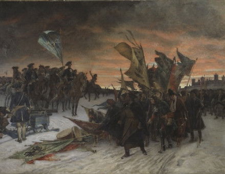 Victory at Narva, by Gustaf Cederström, 1905. Nationalmuseum. Public Domain.