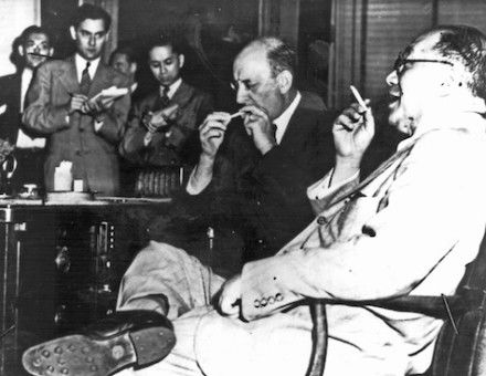 Henry Morgenthau and H.H. Kung, representing the US and China, at the Bretton Woods conference, 1944. United Archives (CC BY-SA).