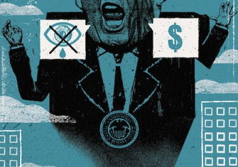 Donald Trump/Abraham Lincoln illustration © Ben Jones/Heart Agency.