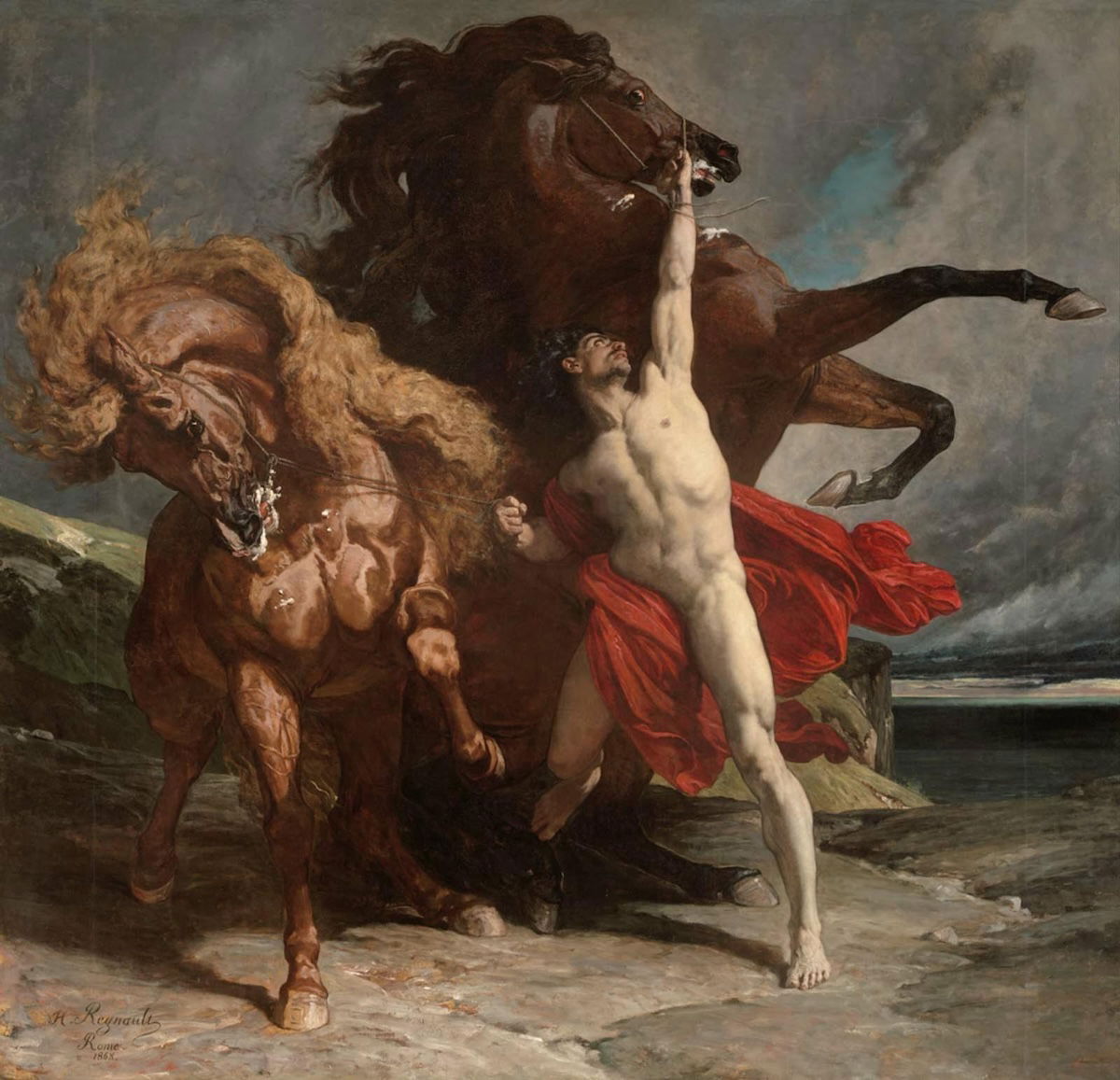 Automedon with the horses of Achilles, by Henri Regnault, 1868. Museum of Fine Arts Boston. Public Domain.