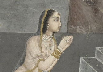 Women worshipping at a Hindu shrine, c.1770-80. Rijksmuseum. Public Domain.