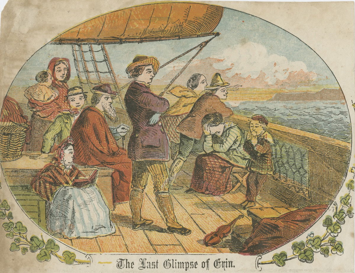 ‘The last glimpse of Erin’, sheet music, by Thomas Moore, c.1850. Yale Center for British Art. Public Domain.
