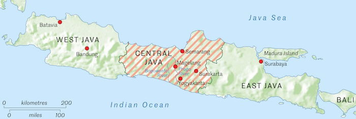 A map of the Java War