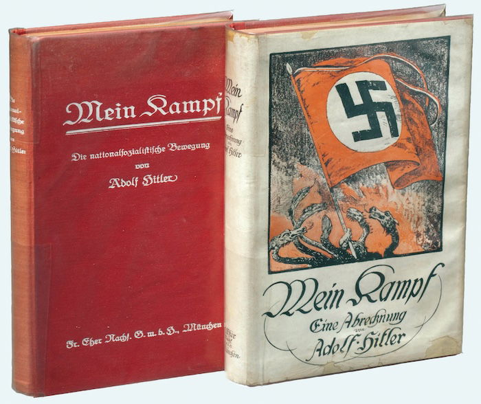 A first edition of Mein Kampf, 1925.