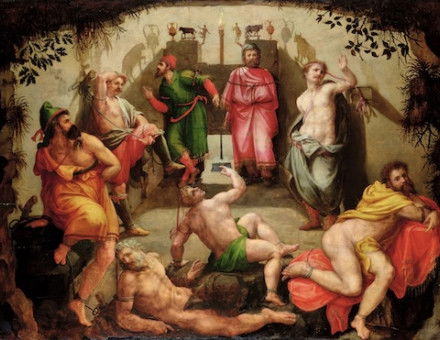 Plato’s Cave, Flemish school, 16th century. Bridgeman Images.