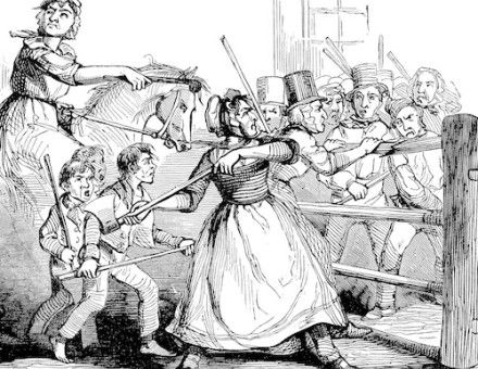 ‘The Welsh Rioters’, engraving in The Illustrated London News, 11 February 1843.