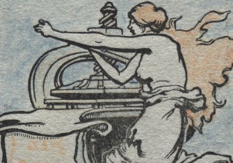 ‘The Printer’, by Auguste Louis Lepère, c. 1900. Cleverland Museum of Art. Public Domain.