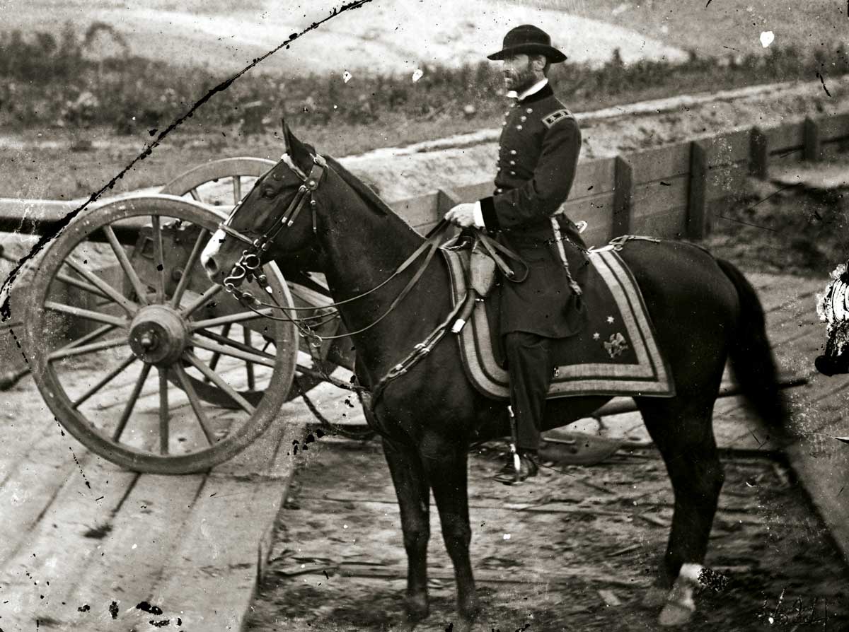 William Tecumseh Sherman at Federal Fort No. 7, Atlanta, Georgia, c.1865. Courtesy Library of Congress, Washington DC. William Tecumseh Sherman at Federal Fort No. 7, Atlanta, Georgia, c.1865. Courtesy Library of Congress, Washington DC.